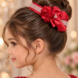 Porta Coque Infantil Belli Luna Cetim e Strass Vermelho
