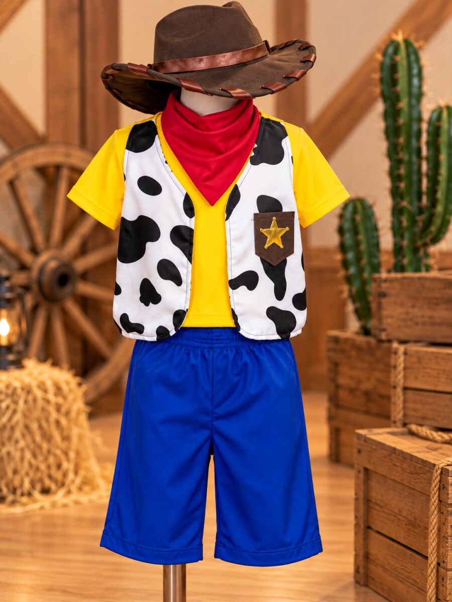 Fantasia Infantil Vaqueiro Valente Belli com Chapéu