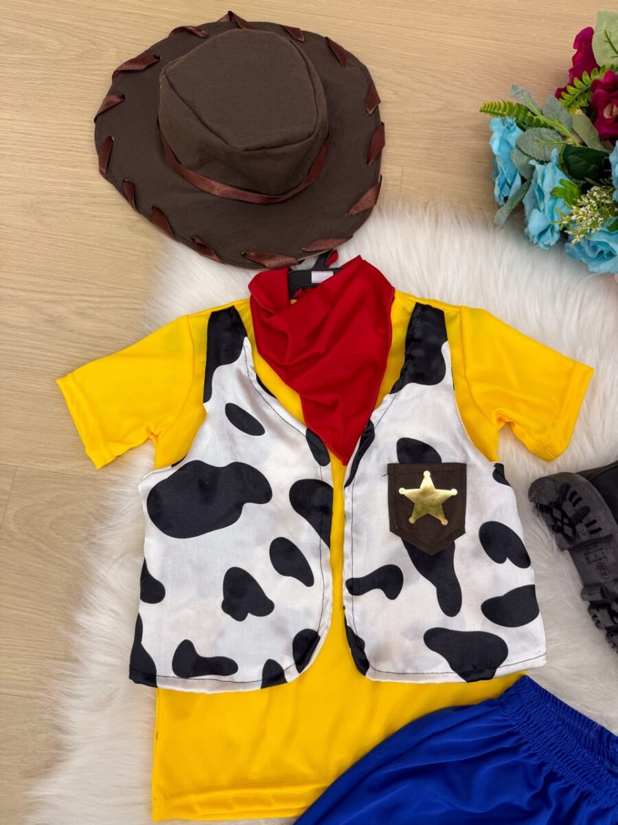 Fantasia Infantil Vaqueiro Valente Belli com Chapéu