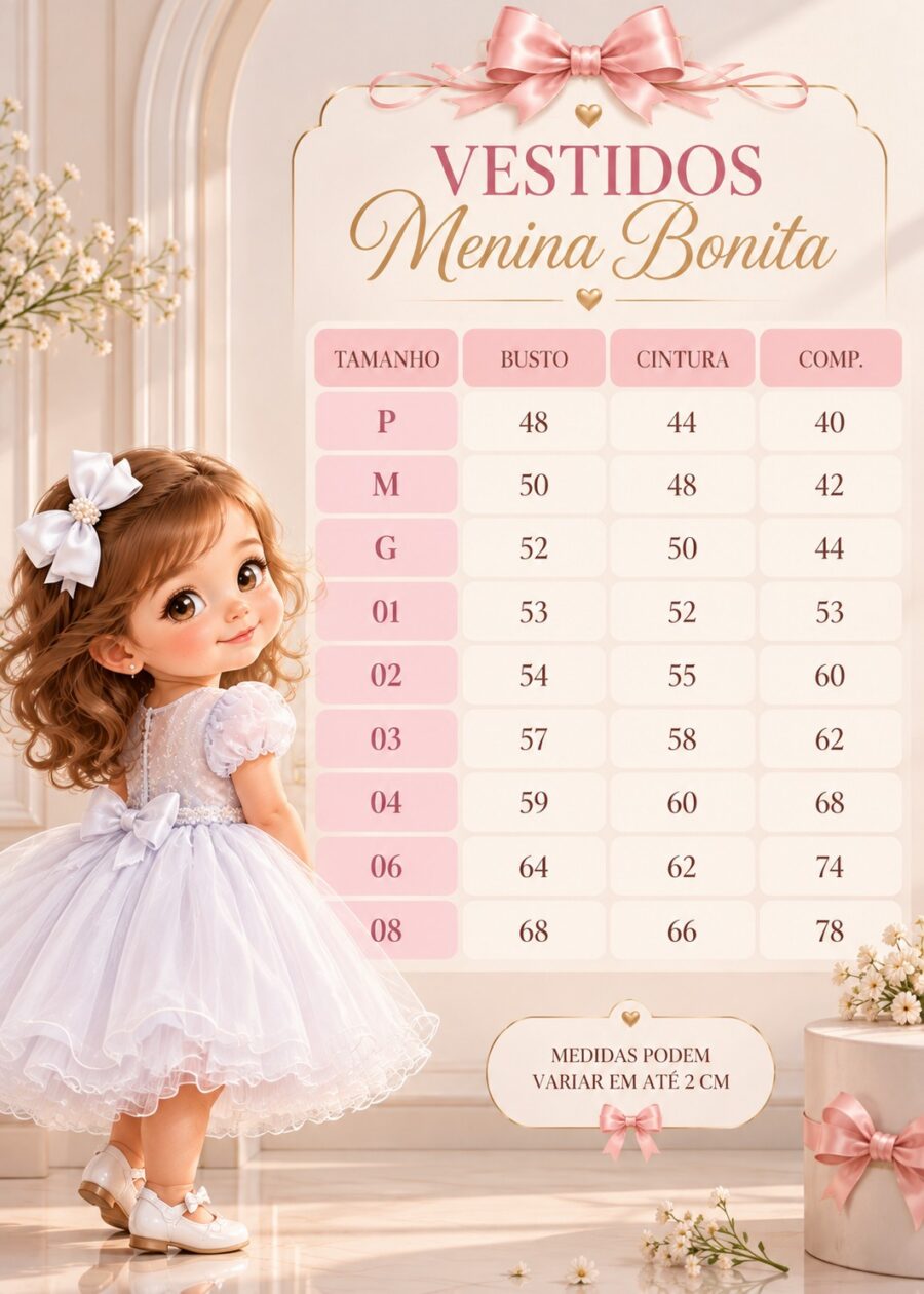 Vestido de Bebê Alice Vitória Menina Bonita Azul Bebê