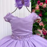 Vestido Infantil Longo Bella Child Manuela Lilás
