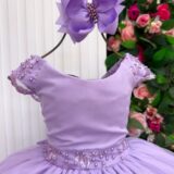 Vestido Infantil Longo Bella Child Manuela Lilás
