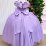 Vestido Infantil Longo Bella Child Manuela Lilás