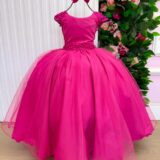 Vestido Infantil Longo Bella Child Manuela Pink