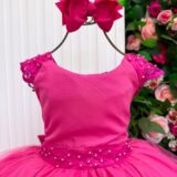 Vestido Infantil Longo Bella Child Manuela Pink