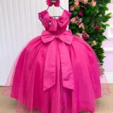 Vestido Infantil Longo Bella Child Manuela Pink