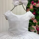 Vestido Infantil Longo Bella Child Manuela Branco
