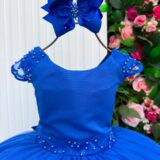 Vestido Infantil Longo Bella Child Manuela Azul Royal