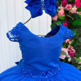 Vestido Infantil Longo Bella Child Manuela Azul Royal
