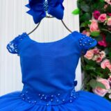 Vestido Infantil Longo Bella Child Manuela Azul Royal
